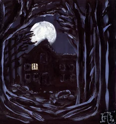 Moonlit Haunted House
