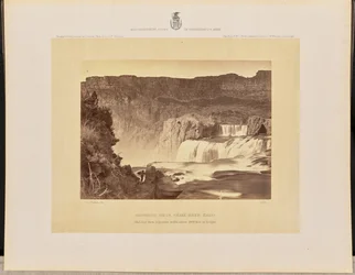Shoshone Falls, Snake River, Idaho. Mid-day View, Adjacent Walls About 1000 Feet in Height