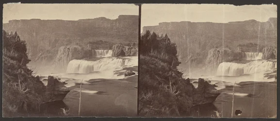 [Shoshone Falls, Snake River, Idaho, Midday View, Adjacent Walls about 1,000 Feet in Height]
