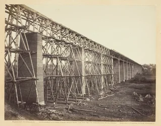 High Bridge Crossing the Appomattox, Near Farmville