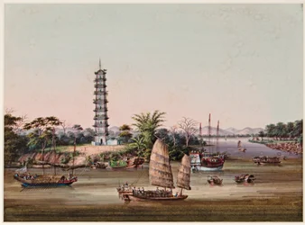 The Nine-Storey Whampoa Pagoda, Pearl River