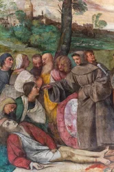 St Anthony reattaching the foot to a young man (detail)