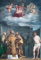 Madonna and Child with Saints, Known as the Madonna di San Niccolò dei Frari