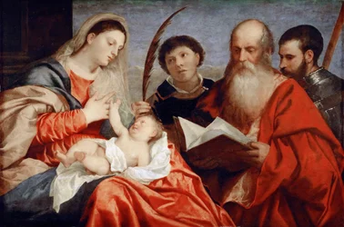 The Virgin and Child with Saints Stephen, Jerome and Maurice