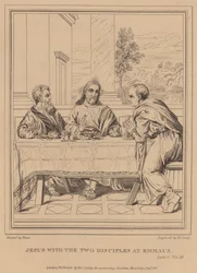 Jesus with the Two Disciples at Emmaus, Luke