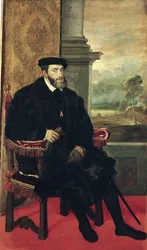 Seated Portrait of Emperor Charles V, 1548