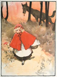 Scene from Little Red Riding Hood, 1900
