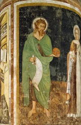 St Agnes and St John Baptist (detail)