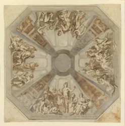Study for The Triumph of Apollo for the Ceiling of the Sala delle Muse, Museo Pio-Clementino, Vatican
