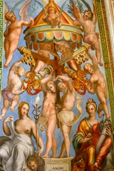 The ceiling of the Hall of Constantine (detail)