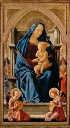 Pisa-Polyptych: The Virgin with the Infant Jesus and Angels