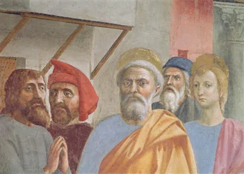 St. Peter Healing with His Shadow: detail of St. Peter, c. 1427