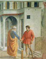 Tribute Money: St. Peter Pays the Tax Collector (detail)