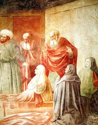 (detail) Tabitha, from the Raising of Tabitha, c.1427