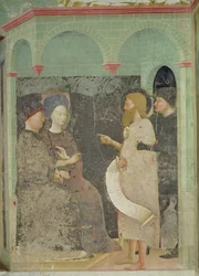 John the Baptist scolding Herod and Herodias for their adultery