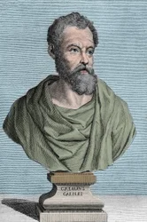 Portrait of Galileo Galilei, Italian astronomer (1564-1642) engraving by Tommaso Piroli (1752-1824) private collection