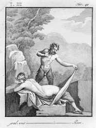 Satyr undresses a Nymph, 1804