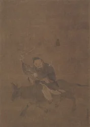 Daoist Riding Horned Animal