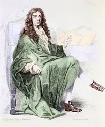 Portrait of Giovanni Battista Lulli or Jean-Baptiste Lully (1632-1687) composer at the court of King Louis XIV