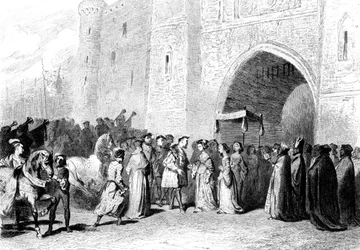 The meeting of Henry VIII and Anne Boleyn, 1520s