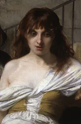 A Mad Woman (detail of Philippe Pinel Delivers the Insane at La Salpetriere)
