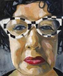 Checkered Glasses Portrait