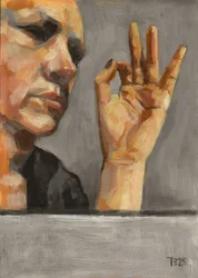 Contemplative OK Gesture