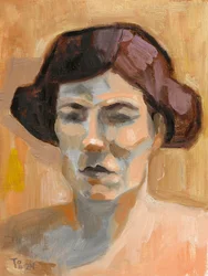 Contemplative Woman Portrait