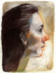 Expressive Woman Profile