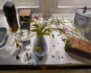Fallen Petals Windowsill