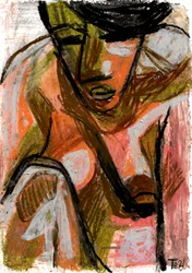 Pensive Abstract Figure