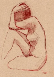 Pensive Nude Study