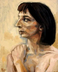 Pensive Woman Profile