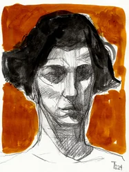 Pensive Woman Sketch