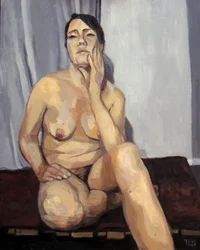 Thoughtful Female Figure
