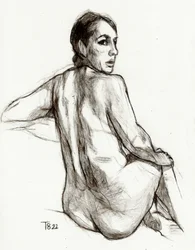 Woman Looking Back