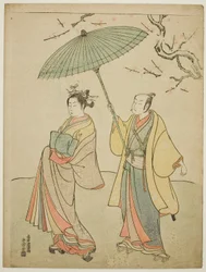 The Actors Ichikawa Komazo I and Nakamura Matsue I