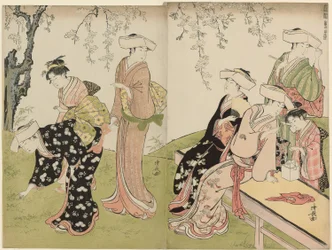 An Outing in Spring, from the series A Brocade of Eastern Manners