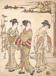 Ashinoyu Spring in Hakone, ca. 1779