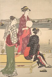 Evening on the Banks of the Sumida River