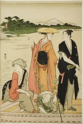 Ferry on the Rokugo River