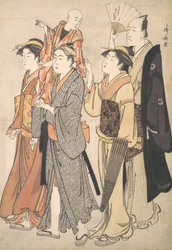 Ichikawa Danjuro V and His Family