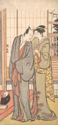 Ichikawa Yaozo III with a Lady