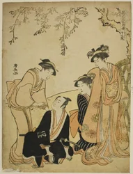 Scene at the Ishido Mansion, from the series Go Taiheiki Shiraishi Banashi