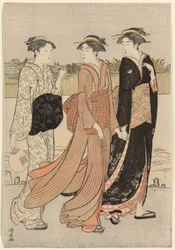 Summer Twilight on the Banks of the Sumida River