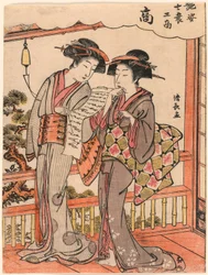 The Merchant (Sho) from the series Beauties Illustrating the Four Social Classes