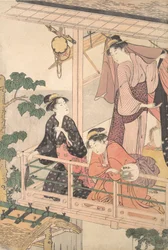 Three Women on a Balcony