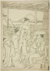 Visitors to Enoshima