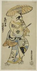 The Actor Sawamura Sojuro I as Soga no Juro in the play 