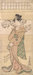 Actor Segawa Tomisaburo II as the Geisha Asaka, 1794-95